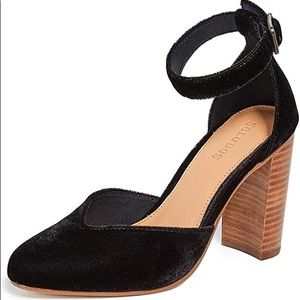 Soludos Collette Heel Black Velvet